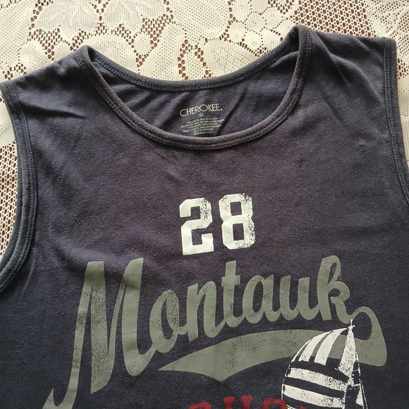 #0169 Men's Cherokee Montauk Off Shore Rec. Division Tank Top Size XXL - Picture 4 of 11